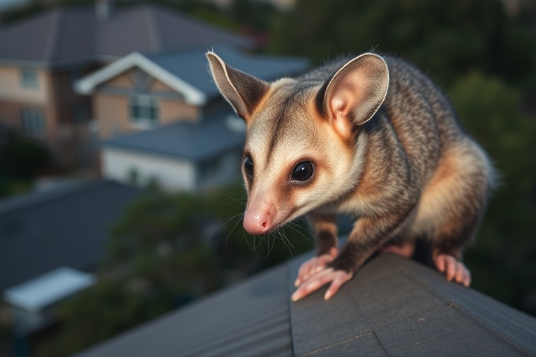 Possum in Pootilla residential area