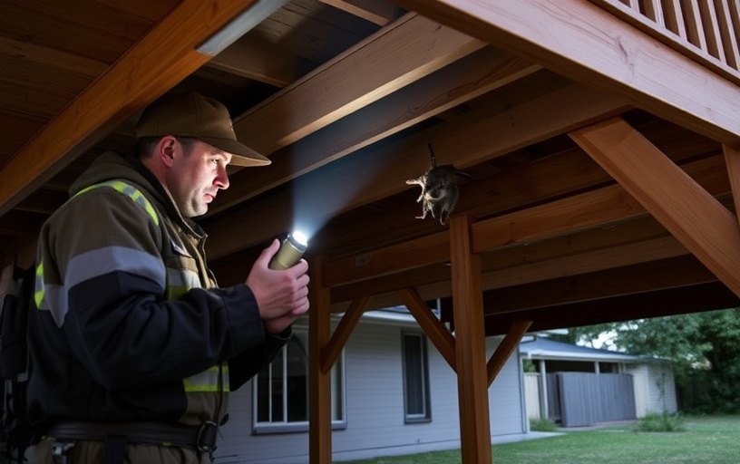 Under Deck Possum Removal in Pootilla